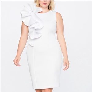 Gorgeous Stretch White Dress - 16